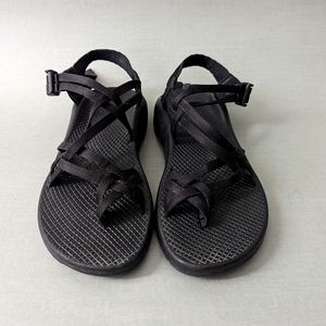 Black strappy Chaco sandals